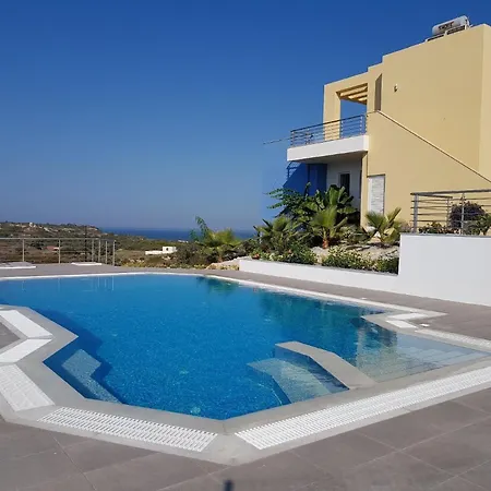 Modernes Mit Sonnenterrasse, Pool, Grill Und Einem Herrlichen Meerblick Masticharion